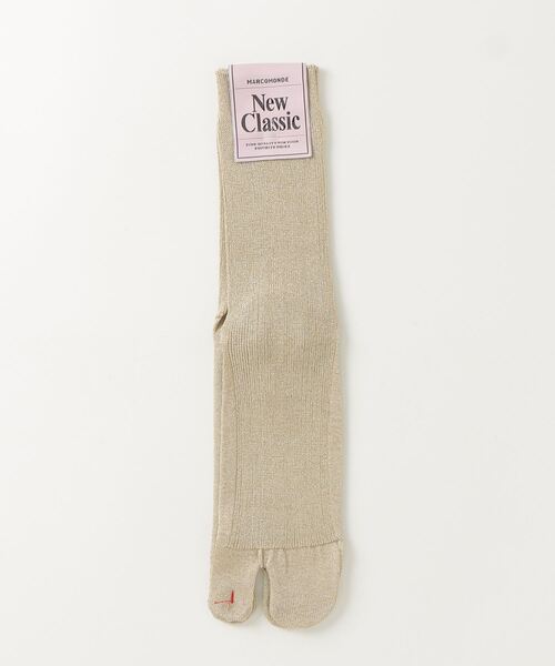 MARCOMONDE(マルコモンド)の「MARCOMONDE(マルコモンド)glitter tabi socks 20(ソックス/靴下・レディース・ブラック/ゴールド/モスグリーン/グレー系その他3/レッド系その他4・1)」の5枚目の写真