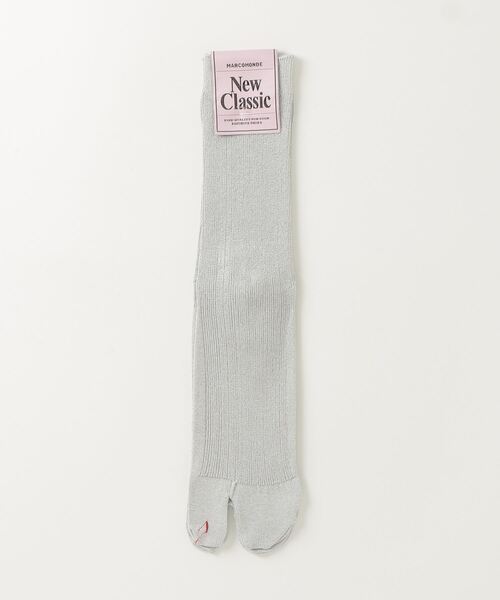 MARCOMONDE(マルコモンド)の「MARCOMONDE(マルコモンド)glitter tabi socks 20(ソックス/靴下・レディース・ブラック/ゴールド/モスグリーン/グレー系その他3/レッド系その他4・1)」の2枚目の写真