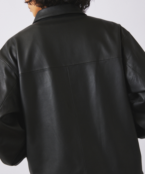 コーチ　ラムレザーライダースジャケット COACH OUTLET｜【公式】オーバーサイズド レザー ジャケット