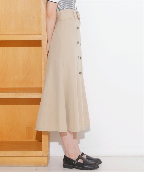 AND COUTURE(アンドクチュール)の「トレンチマーメイドスカート(スカート・レディース・ブラック/キャメル・MEDIUM/SMALL)」の10枚目の写真