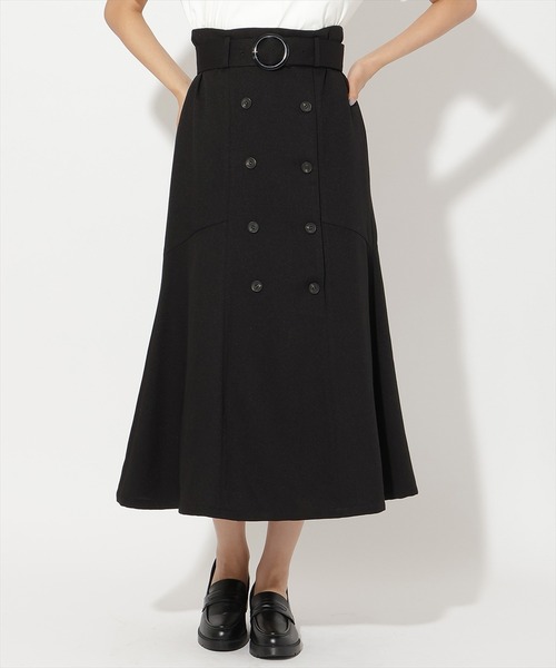 AND COUTURE(アンドクチュール)の「トレンチマーメイドスカート(スカート・レディース・ブラック/キャメル・MEDIUM/SMALL)」の11枚目の写真