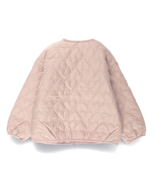 BRANSHES（ブランシェス）の「ハート柄キルティングジャケット（その他アウター・キッズ・ピンク/ブラック/グレイッシュベージュ・110cm/90cm/120cm/100cm/150cm/140cm/130cm）」の13枚目の写真