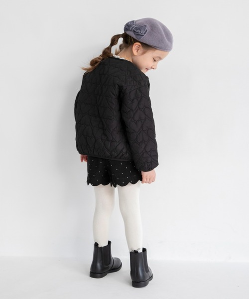 BRANSHES（ブランシェス）の「ハート柄キルティングジャケット（その他アウター・キッズ・ピンク/ブラック/グレイッシュベージュ・110cm/90cm/120cm/100cm/150cm/140cm/130cm）」の17枚目の写真