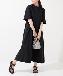 THOUSAND MILE | 【THOUSAND MILE】SHORT SLEEVE OP NY/PU(ワンピース)