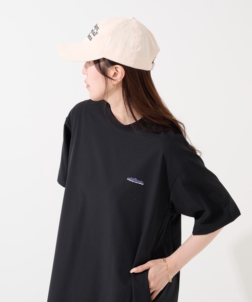 THOUSAND MILE(サウザンドマイル)の「【THOUSAND MILE】SHORT SLEEVE OP NY/PU(ワンピース・レディース・ベージュ/ブラック/オリーブ/チャコールグレー・FREE)」の17枚目の写真
