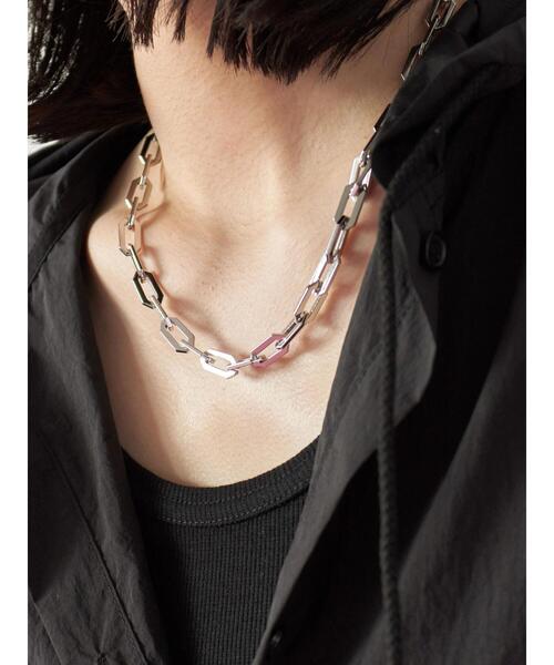 Samansa Mos2 blue(サマンサモスモスブルー)の「チェーンネックレス(ネックレス・レディース・シルバー・F)」の4枚目の写真