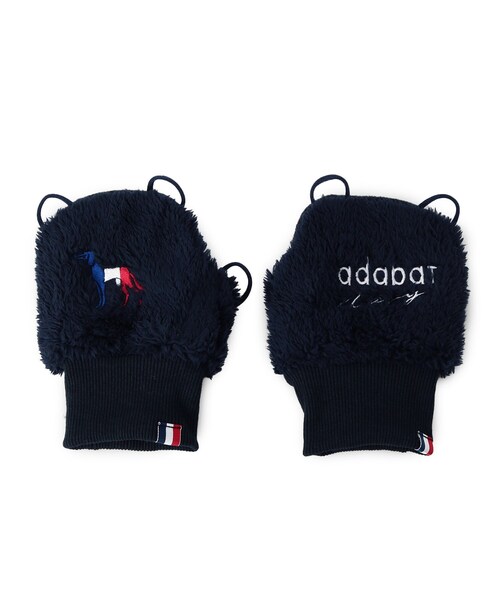adabat(アダバット)の「【ADABAT NAVY】ロゴハンドウォーマー(手袋・レディース・ホワイト系/ネイビー・00)」の6枚目の写真