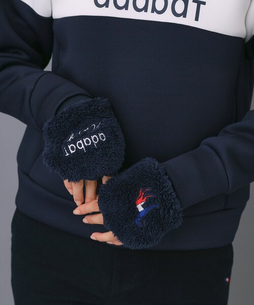 adabat(アダバット)の「【ADABAT NAVY】ロゴハンドウォーマー(手袋・レディース・ホワイト系/ネイビー・00)」の7枚目の写真