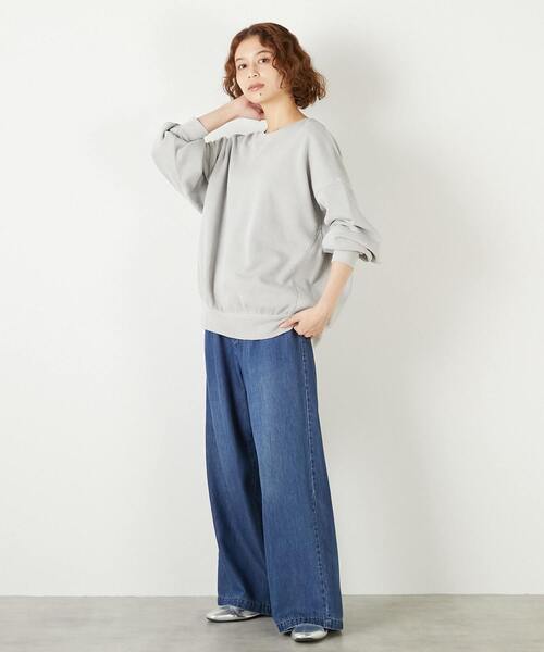 LOGEMENT DE CLAIRE（ロジュモンドクレール）の「《別注》【STAR＆STRIPE /スターアンドストライプ】プルオーバー（スウェット・レディース・ダークブラウン/グリーン/ブラック/グレー・FREE）」の5枚目の写真