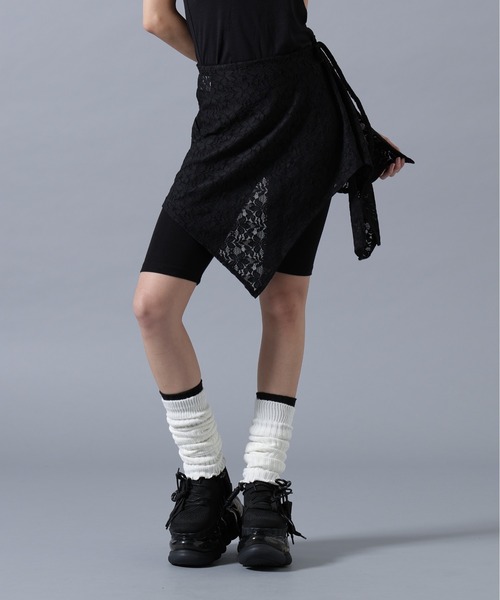 SIS(エスアイエス)の「SIS/エスアイエス/Lace Skirt Pants(その他パンツ・レディース・ホワイト/ブラック・F)」の5枚目の写真