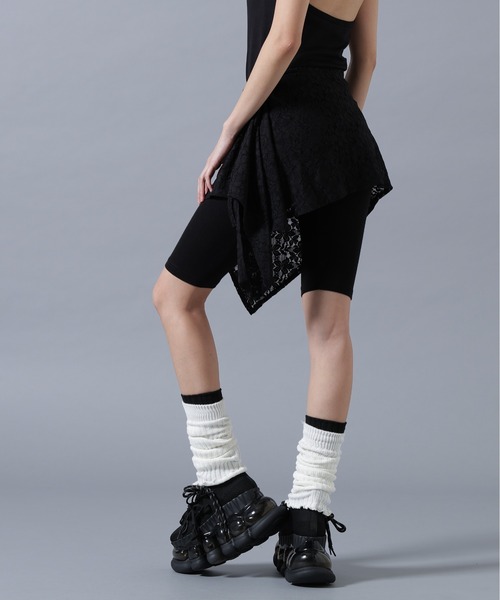SIS(エスアイエス)の「SIS/エスアイエス/Lace Skirt Pants(その他パンツ・レディース・ホワイト/ブラック・F)」の7枚目の写真