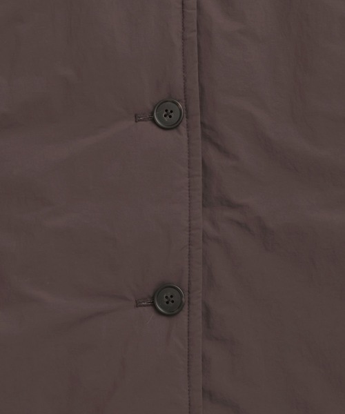 A part by(アパートバイ)の「エアサーマルロングコート(ダウンジャケット/コート・レディース・アイボリー/ブラウン・FREE)」の5枚目の写真