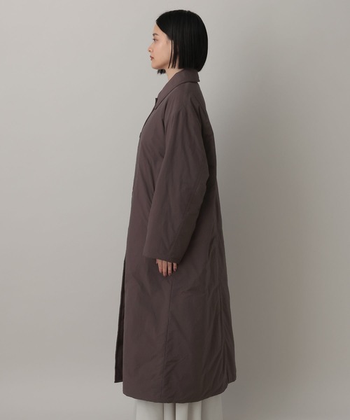 A part by(アパートバイ)の「エアサーマルロングコート(ダウンジャケット/コート・レディース・アイボリー/ブラウン・FREE)」の12枚目の写真