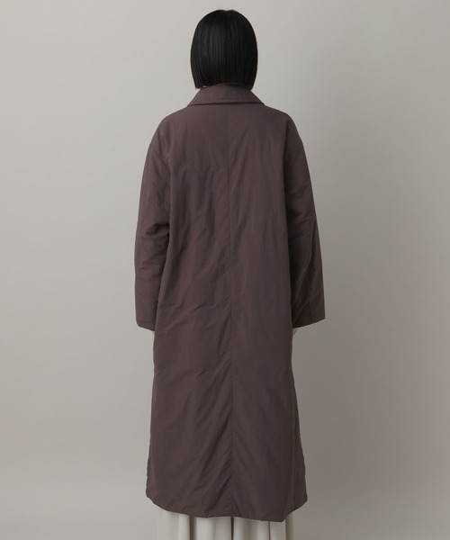 A part by(アパートバイ)の「エアサーマルロングコート(ダウンジャケット/コート・レディース・アイボリー/ブラウン・FREE)」の13枚目の写真