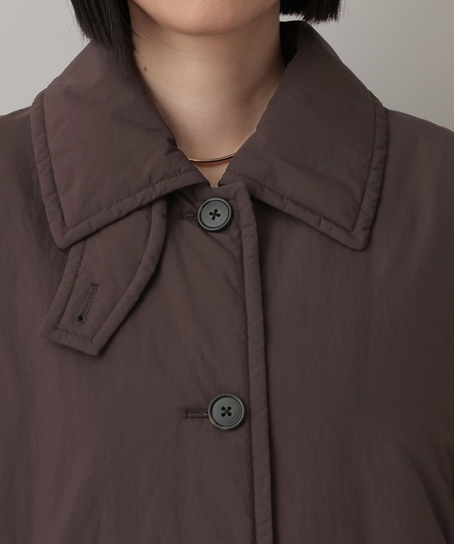 A part by(アパートバイ)の「エアサーマルロングコート(ダウンジャケット/コート・レディース・アイボリー/ブラウン・FREE)」の14枚目の写真