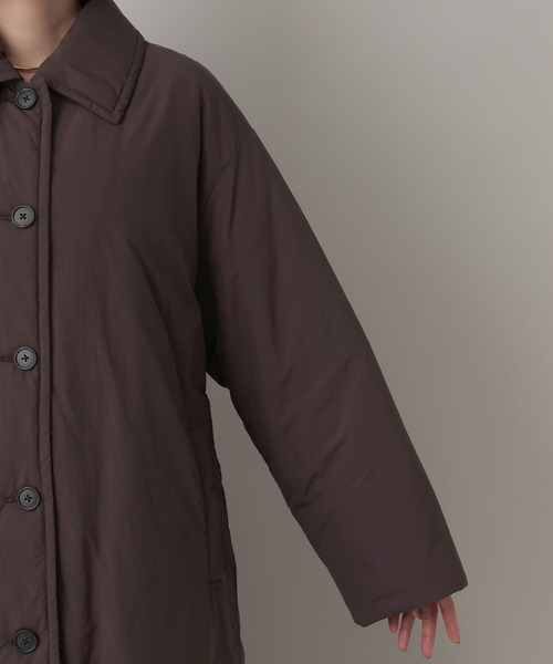 A part by(アパートバイ)の「エアサーマルロングコート(ダウンジャケット/コート・レディース・アイボリー/ブラウン・FREE)」の16枚目の写真