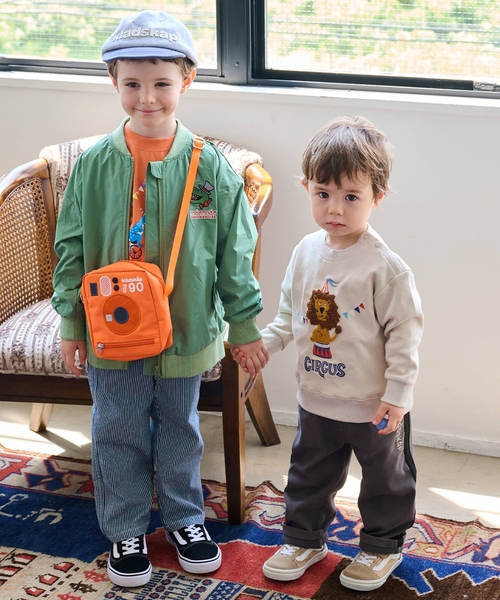 kladskap（クレードスコープ）の「サーカスライオントレーナー（スウェット・キッズ・ターコイズブルー/ライトベージュ・80ｃｍ/90cm/100cm/120cm/110cm）」の13枚目の写真