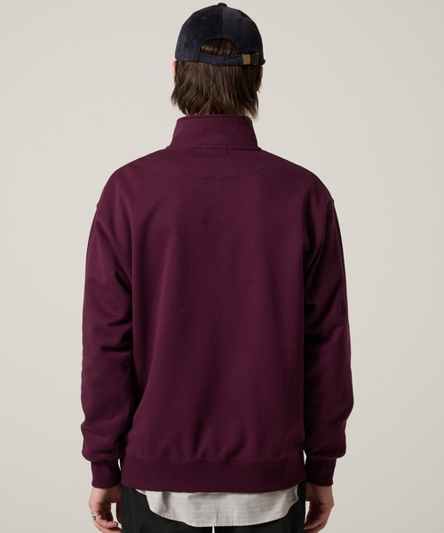 Eddie Bauer（エディーバウアー）の「シグネチャー スウェットシャツ クォータージップ（スウェット・メンズ・杢グレー/ブラック/ボルドー・XXL/XL/L/M）」の5枚目の写真