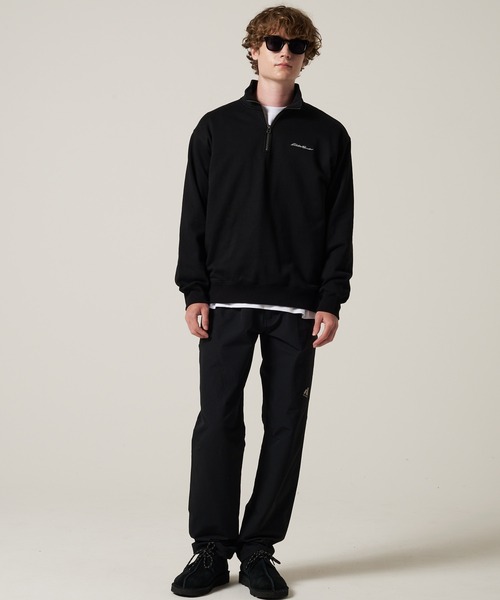 Eddie Bauer（エディーバウアー）の「シグネチャー スウェットシャツ クォータージップ（スウェット・メンズ・杢グレー/ブラック/ボルドー・XXL/XL/L/M）」の13枚目の写真