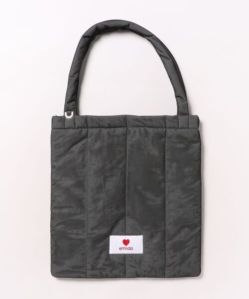 EMODA（エモダ）の「PUFFER MESH TOTE BAG（ハンドバッグ・レディース・ミント/ブラック・FREE）」の2枚目の写真