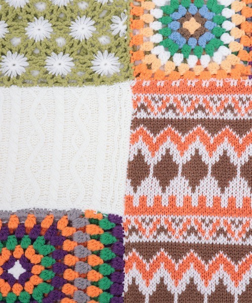 チチカカ（チチカカ）の「Rico パッチクロシェニットプルオーバー（ニット/セーター・レディース・カラフル・FREE）」の9枚目の写真