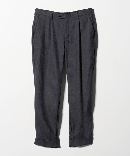 District（ディストリクト）の「＜District＞ウールギャバジン ウォッシュド ワイド 1プリーツパンツ（スラックス・メンズ・ブラック/ダークグレー・M/L/S/XL）」の10枚目の写真