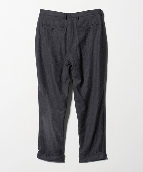 District（ディストリクト）の「＜District＞ウールギャバジン ウォッシュド ワイド 1プリーツパンツ（スラックス・メンズ・ブラック/ダークグレー・M/L/S/XL）」の11枚目の写真