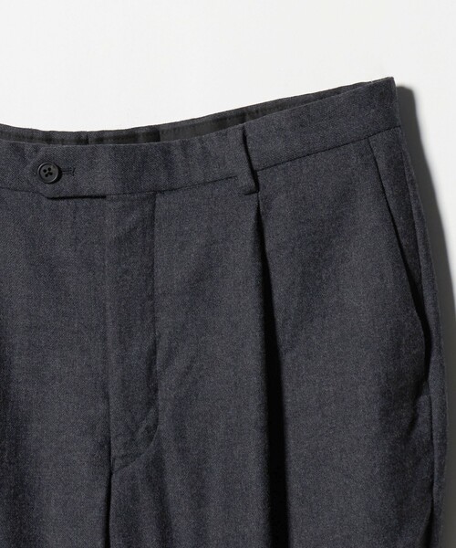 District（ディストリクト）の「＜District＞ウールギャバジン ウォッシュド ワイド 1プリーツパンツ（スラックス・メンズ・ブラック/ダークグレー・M/L/S/XL）」の12枚目の写真