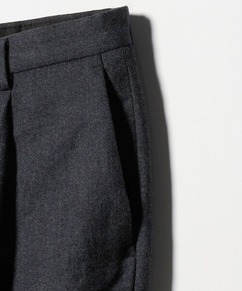 District（ディストリクト）の「＜District＞ウールギャバジン ウォッシュド ワイド 1プリーツパンツ（スラックス・メンズ・ブラック/ダークグレー・M/L/S/XL）」の13枚目の写真