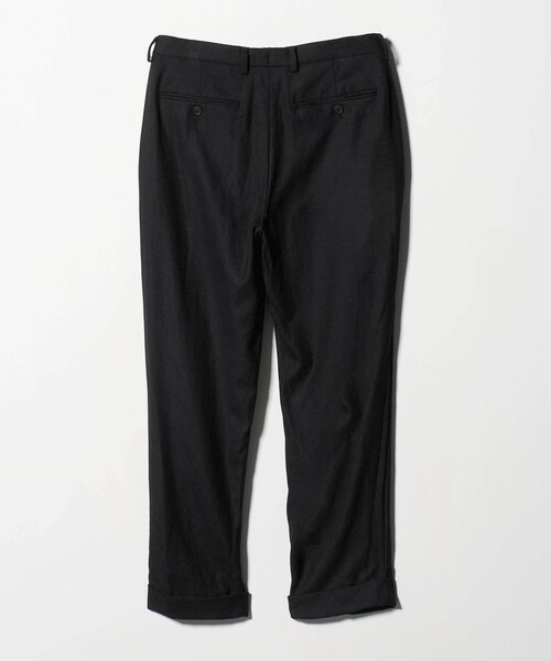 District（ディストリクト）の「＜District＞ウールギャバジン ウォッシュド ワイド 1プリーツパンツ（スラックス・メンズ・ブラック/ダークグレー・M/L/S/XL）」の19枚目の写真