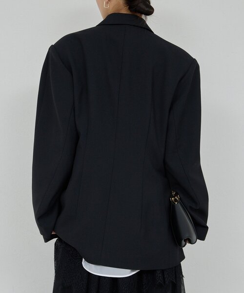 GALLARDAGALANTE(ガリャルダガランテ)の「【比留川游さんコラボ】ウエストシェイプジャケット(テーラードジャケット・レディース・ブラック/ネイビー・FREE)」の6枚目の写真