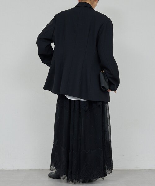 GALLARDAGALANTE(ガリャルダガランテ)の「【比留川游さんコラボ】ウエストシェイプジャケット(テーラードジャケット・レディース・ブラック/ネイビー・FREE)」の10枚目の写真