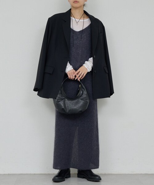 GALLARDAGALANTE(ガリャルダガランテ)の「【比留川游さんコラボ】ウエストシェイプジャケット(テーラードジャケット・レディース・ブラック/ネイビー・FREE)」の12枚目の写真