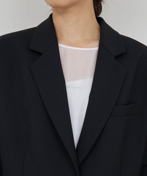 GALLARDAGALANTE(ガリャルダガランテ)の「【比留川游さんコラボ】ウエストシェイプジャケット(テーラードジャケット・レディース・ブラック/ネイビー・FREE)」の16枚目の写真