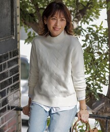【WEB限定カラーあり】CAT ハイネック ニット