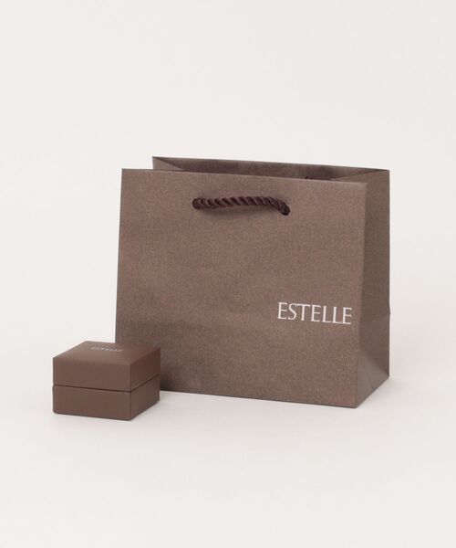 シルバー キュービックジルコニア しずく ネックレス ESTELLE