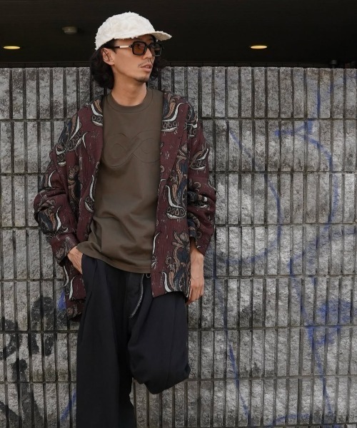 Dhruv Kapoor(ドゥルーフ・カプール)の「【Dhruv Kapoor】 PRINTED MAXI BLAZER(テーラードジャケット・メンズ・マルチ・SMALL)」の1枚目の写真