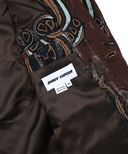 Dhruv Kapoor(ドゥルーフ・カプール)の「【Dhruv Kapoor】 PRINTED MAXI BLAZER(テーラードジャケット・メンズ・マルチ・SMALL)」の5枚目の写真