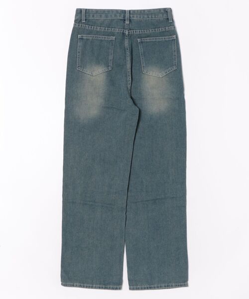 TONE SELECT WEAR（トーンセレクトウェア）の「【URGE：】ハイウエスト ストレート デニム（デニムパンツ・レディース・ネイビー・SMALL/MEDIUM/LARGE/X-LARGE）」の2枚目の写真