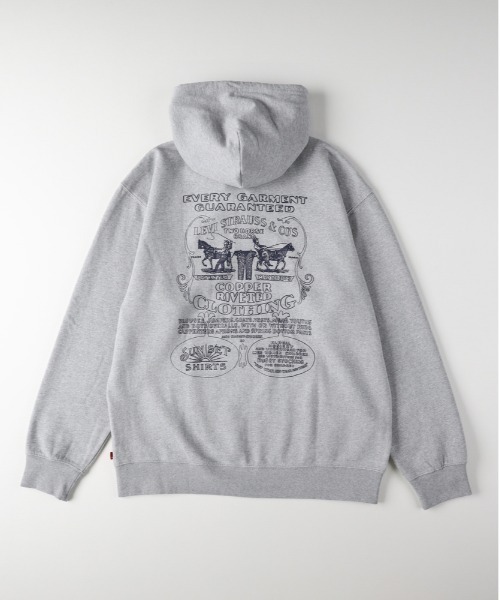 Levi's(リーバイス)の「【Levi's】ジップパーカー (フーディ/バックプリント/クラシック/フロントロゴ/通気性/耐久性/デイリーユース/カジュアル)(パーカー・メンズ・グレー・M/S/L)」の11枚目の写真