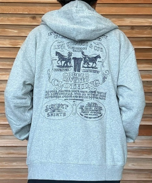 Levi's(リーバイス)の「【Levi's】ジップパーカー (フーディ/バックプリント/クラシック/フロントロゴ/通気性/耐久性/デイリーユース/カジュアル)(パーカー・メンズ・グレー・M/S/L)」の21枚目の写真