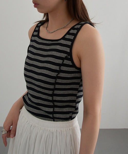 MILLER(ミラー)の「【Robert P. Miller】リブスクエアタンク RM261-2262(タンクトップ・レディース・ブルー/アイボリー/ブラック/イエロー/ブラウン/レッド/グリーン/その他6/レッド系その他2/マルチ/その他3/その他4/その他2/その他5/ネイビー/ライトグレー・FREE)」の22枚目の写真