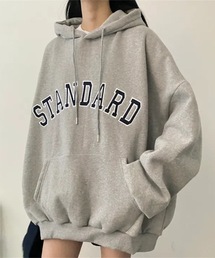 SHEPP（シープ）の「裏起毛 カレッジロゴオーバーシルエットパーカー（パーカー）」