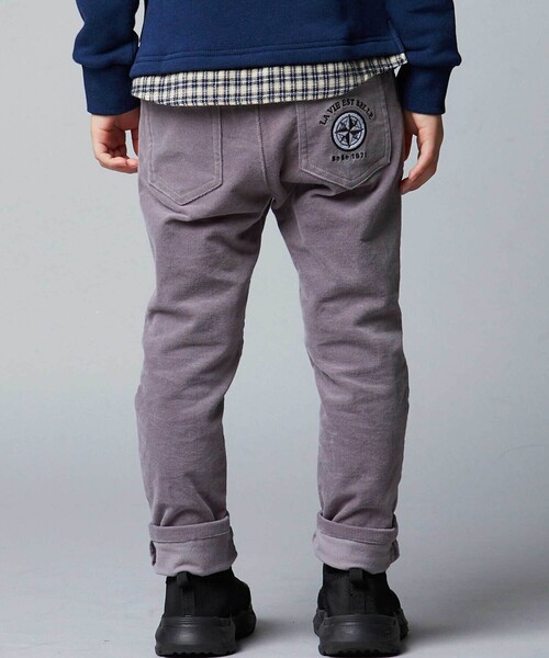 BeBe（ベベ）の「リブレスコールコンパス刺しゅうロングパンツ（その他パンツ・キッズ・ネイビー/グレー・120cm/130cm/140cm/150cm/110cm）」の2枚目の写真