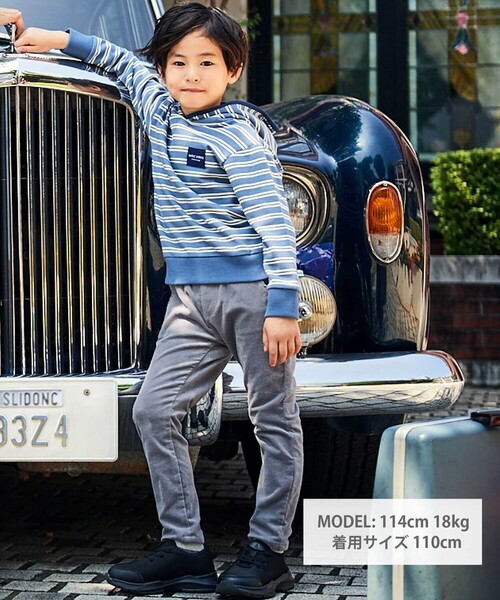 BeBe（ベベ）の「リブレスコールコンパス刺しゅうロングパンツ（その他パンツ・キッズ・ネイビー/グレー・120cm/130cm/140cm/150cm/110cm）」の10枚目の写真