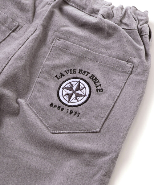 BeBe（ベベ）の「リブレスコールコンパス刺しゅうロングパンツ（その他パンツ・キッズ・ネイビー/グレー・120cm/130cm/140cm/150cm/110cm）」の11枚目の写真