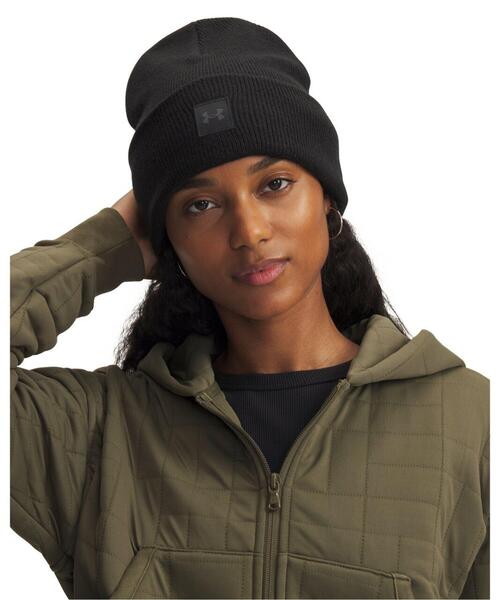 UNDER ARMOUR（アンダーアーマー）の「UAハーフタイム ビーニー（ライフスタイル/レディース）（キャップ・レディース・ブラック・ONESIZE）」の3枚目の写真