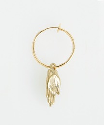 MILLION CARATS（ミリオンカラッツ）の「強運×ユーモア《Aquvii》手相の線を刻んだ“Palmistry Earring Pierce”日常にちょっとした遊び心をプラスする、アンティークライクな存在感ギフトにも自分用にも、身につけるたび気分を上げるユニセックスアクセサリー（ピアス（片耳用））」