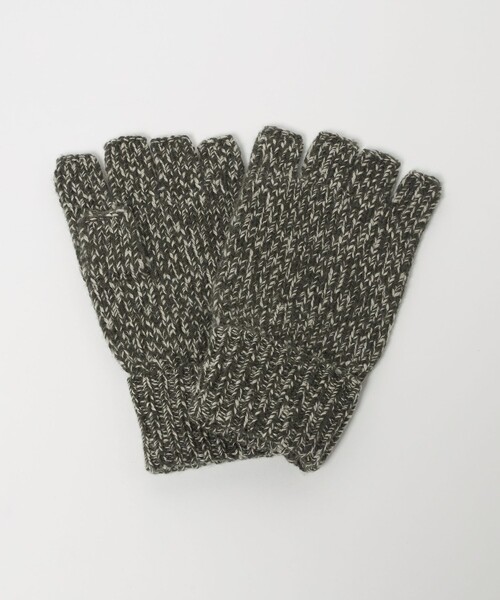 UNITED ARROWS（ユナイテッドアローズ）の「ミックス フィンガーレス グローブ（手袋・メンズ・オリーブ/ブラック/グレー系/ネイビー・FREE）」の4枚目の写真