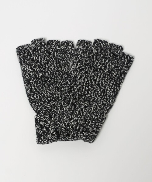 UNITED ARROWS（ユナイテッドアローズ）の「ミックス フィンガーレス グローブ（手袋・メンズ・オリーブ/ブラック/グレー系/ネイビー・FREE）」の2枚目の写真